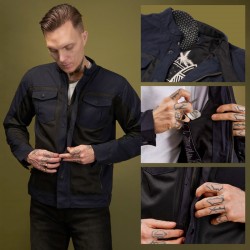 KURTKA TEKSTYLNA BROGER CALIFORNIA NAVY BLUE/BLACK 