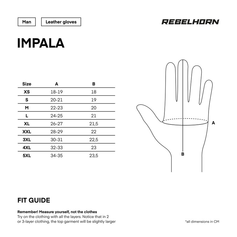 RĘKAWICE SKÓRZANE REBELHORN IMPALA LADY BLACK 