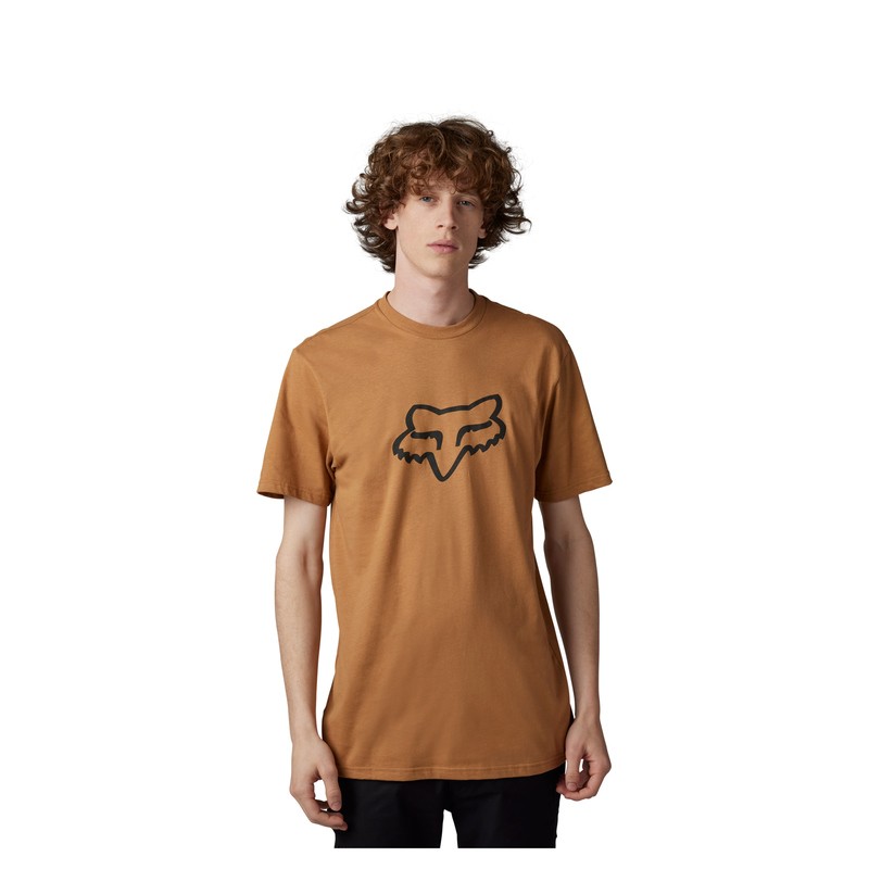 T-SHIRT FOX LEGACY FOX HEAD COGNAC  ENDURO CROSS