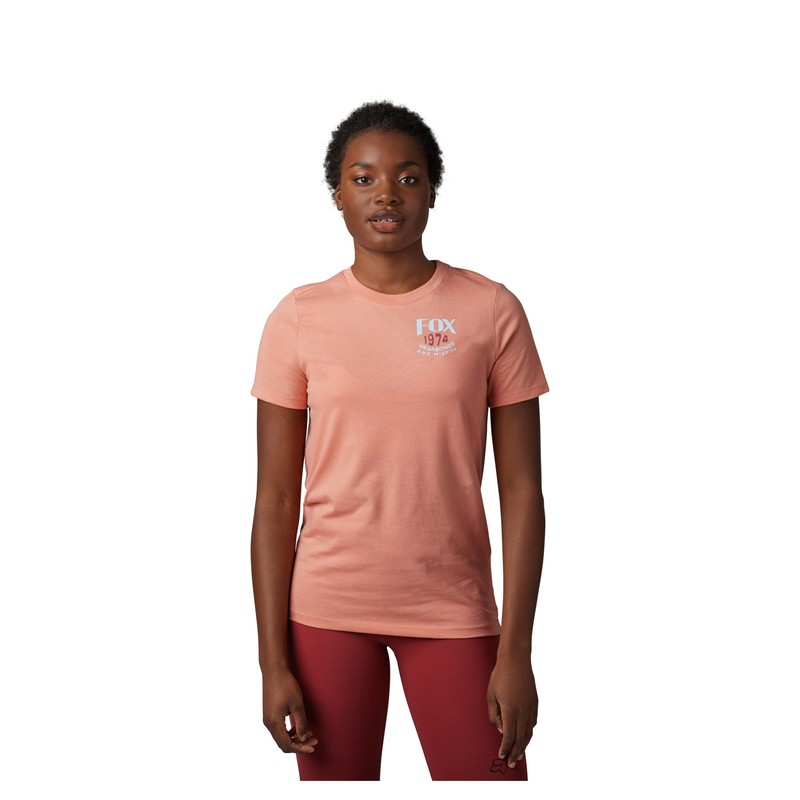 T-SHIRT FOX LADY PREDOMINANT SALMON  ENDURO CROSS