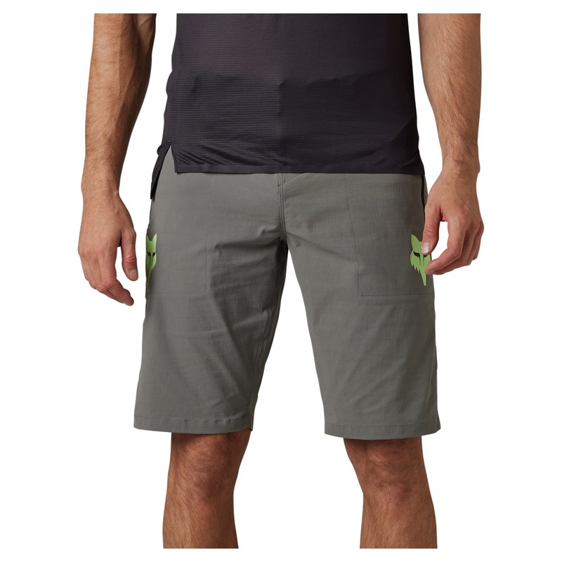 SPODENKI ROWEROWE FOX RANGER RACE PEWTER  ENDURO CROSS