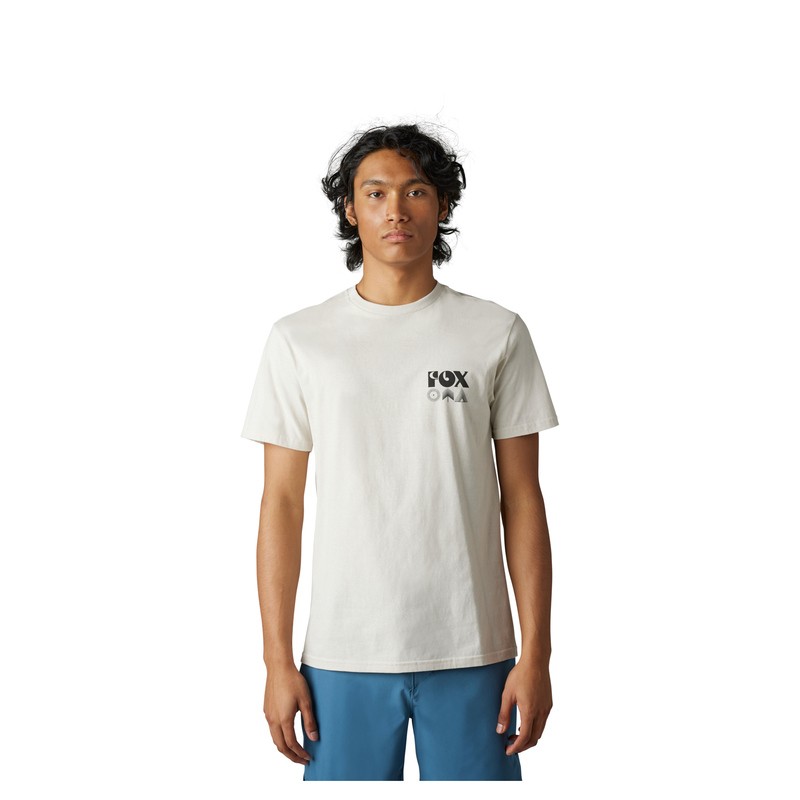 T-SHIRT FOX ROCKWILDER VINTAGE WHITE  ENDURO CROSS