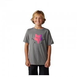 T-SHIRT FOX JUNIOR SYZ HEATHER GRAPHITE  ENDURO CROSS