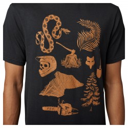 T-SHIRT FOX TRACK BEAST BLACK  ENDURO CROSS