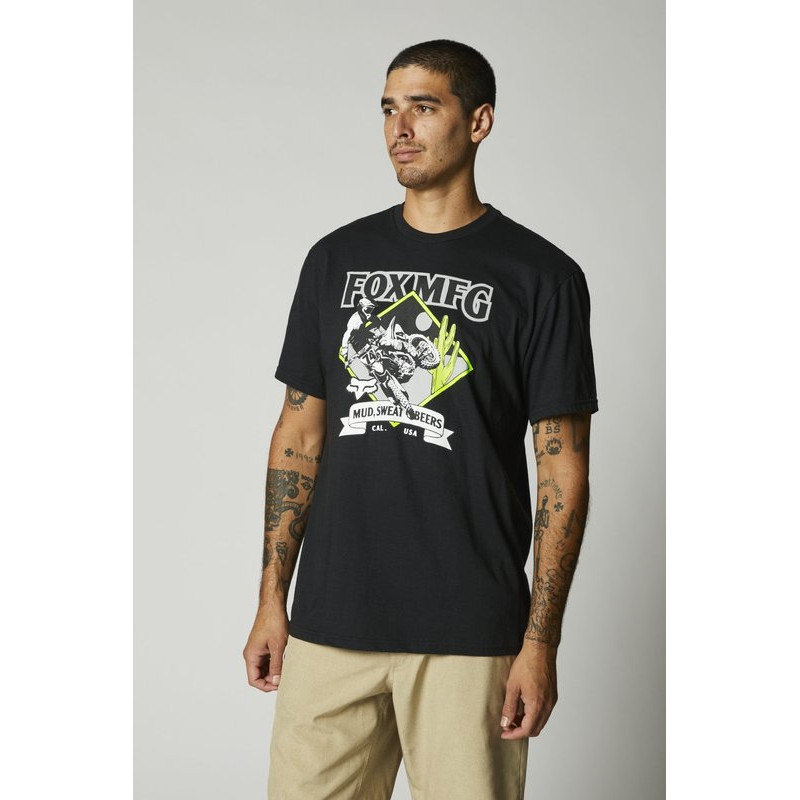 T-SHIRT FOX OASIS BLACK  ENDURO CROSS