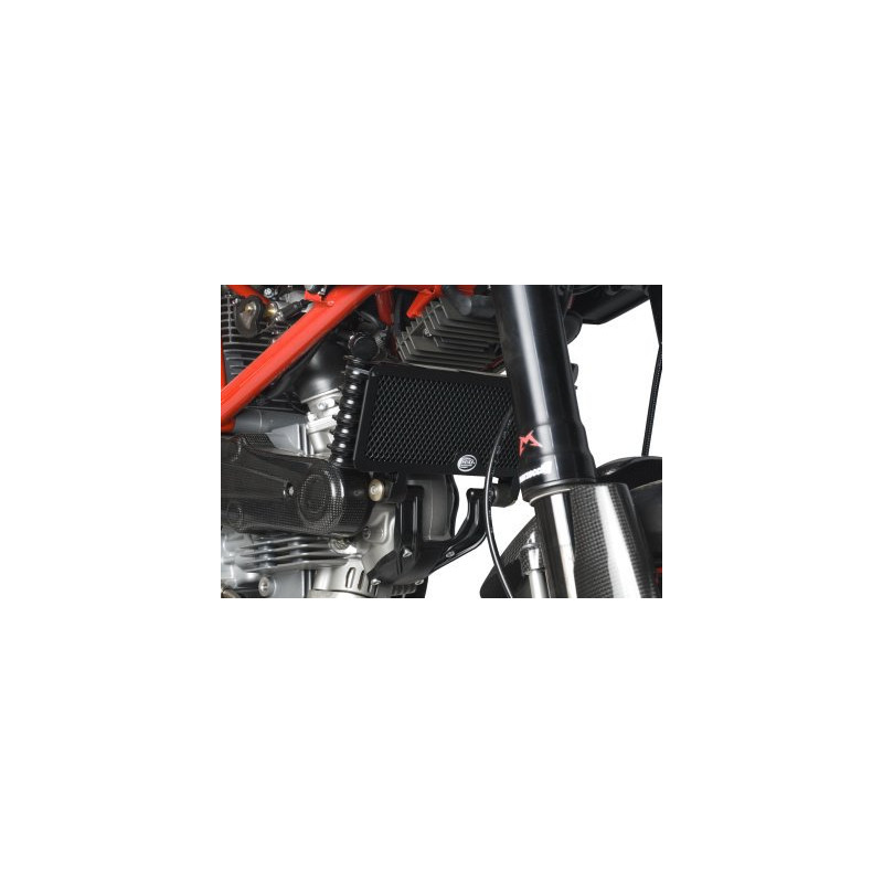 OSŁONA CHŁODNICY OLEJU RG RACING DUCATI HYPERMOTARD 1100 EVO AND EVO SP (NOT STD 1100) BLACK