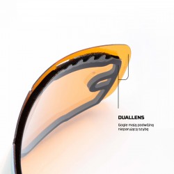 GOGLE IMX ENDURANCE FLIP BLACK MATT/ BLACK - SZYBA IRIDIUM GOLD + CLEAR (2 SZYBY W ZESTAWIE) ENDURO CROSS