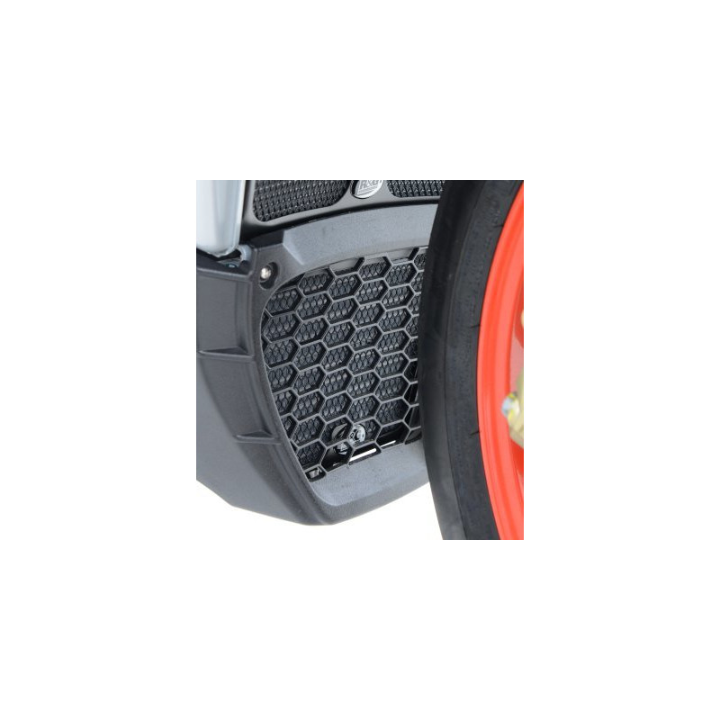 OSŁONA CHŁODNICY OLEJU RG RACING APRILIA V4 TUONO 1100 15-, RSV4 RR 15-, RSV4 RF, BLACK