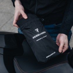 KURTKA SKÓRZANA REBELHORN VANDAL BLACK/FLO YELLOW 