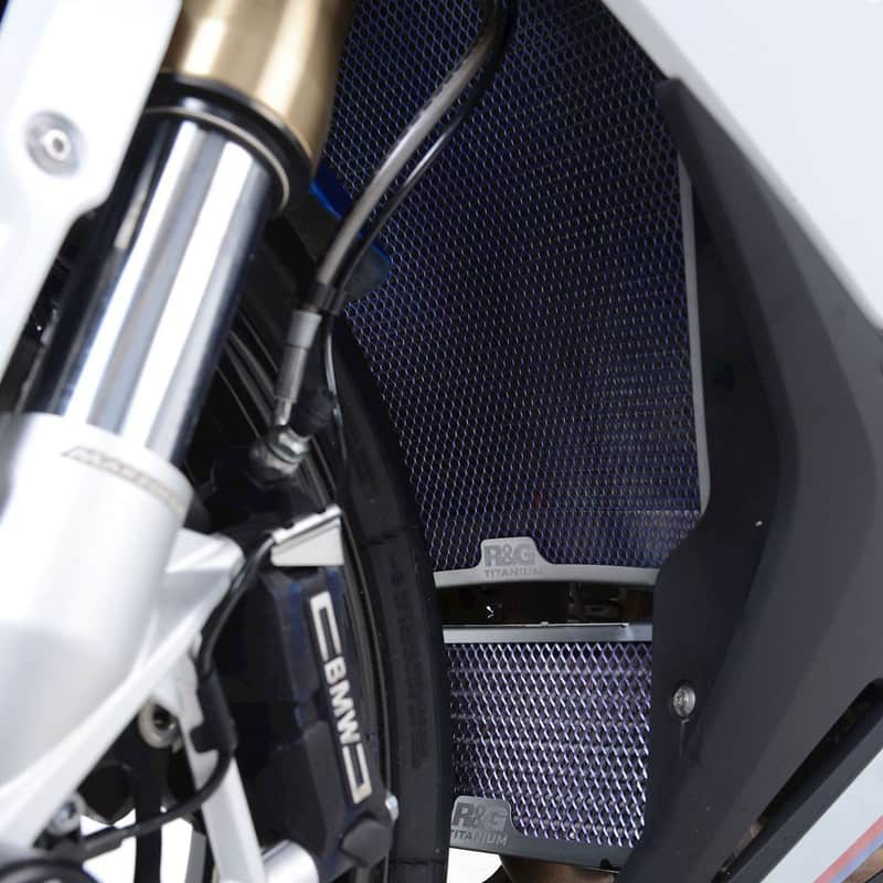 OSŁONA CHŁODNICY OLEJU RG RACING BMW S1000RR 19- TITANIUM