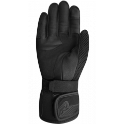 RĘKAWICE SKÓRZANO-TEKSTYLNE RACER OCTO BLACK/BLACK 
