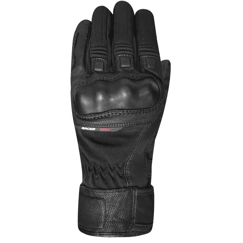 RĘKAWICE SKÓRZANE RACER OCTO WP BLACK/BLACK 