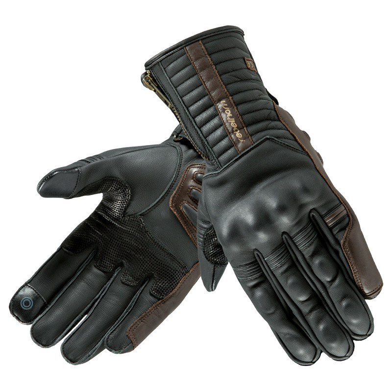 RĘKAWICE SKÓRZANE REBELHORN OPIUM II RETRO CE BLACK 