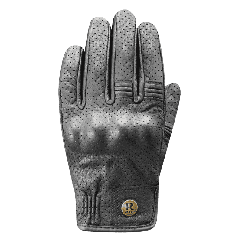 RĘKAWICE SKÓRZANE RACER OSAKA BLACK/BLACK 