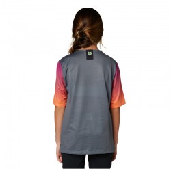 KOSZULKA ROWEROWA FOX JUNIOR FLEXAIR PEWTER  ENDURO CROSS