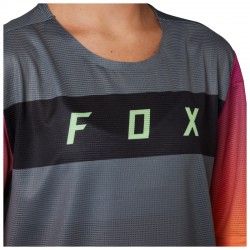 KOSZULKA ROWEROWA FOX JUNIOR FLEXAIR PEWTER  ENDURO CROSS