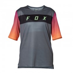 KOSZULKA ROWEROWA FOX JUNIOR FLEXAIR PEWTER  ENDURO CROSS