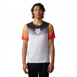 KOSZULKA ROWEROWA FOX FLEXAIR NOVAH BLACK/WHITE  ENDURO CROSS