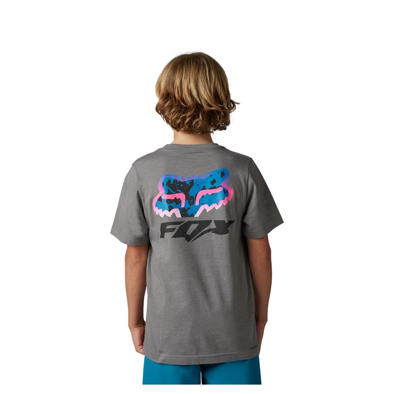 T-SHIRT FOX JUNIOR MORPHIC HEATHER GRAPHITE  ENDURO CROSS