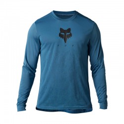 KOSZULKA ROWEROWA Z DŁUGIM RĘKAWEM FOX RANGER TRU DRI DARK SLATE  ENDURO CROSS