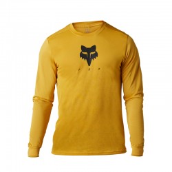 KOSZULKA ROWEROWA Z DŁUGIM RĘKAWEM FOX RANGER TRU DRI DAFFODIL  ENDURO CROSS