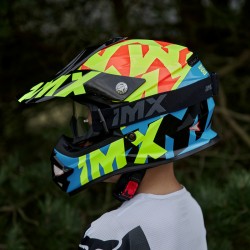 KASK IMX FMX-01 JUNIOR BLACK/WHITE/FLO YELLOW/GREY YS ENDURO CROSS