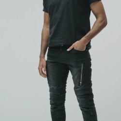 SPODNIE JEANS REBELHORN VANDAL TWILL BLACK 