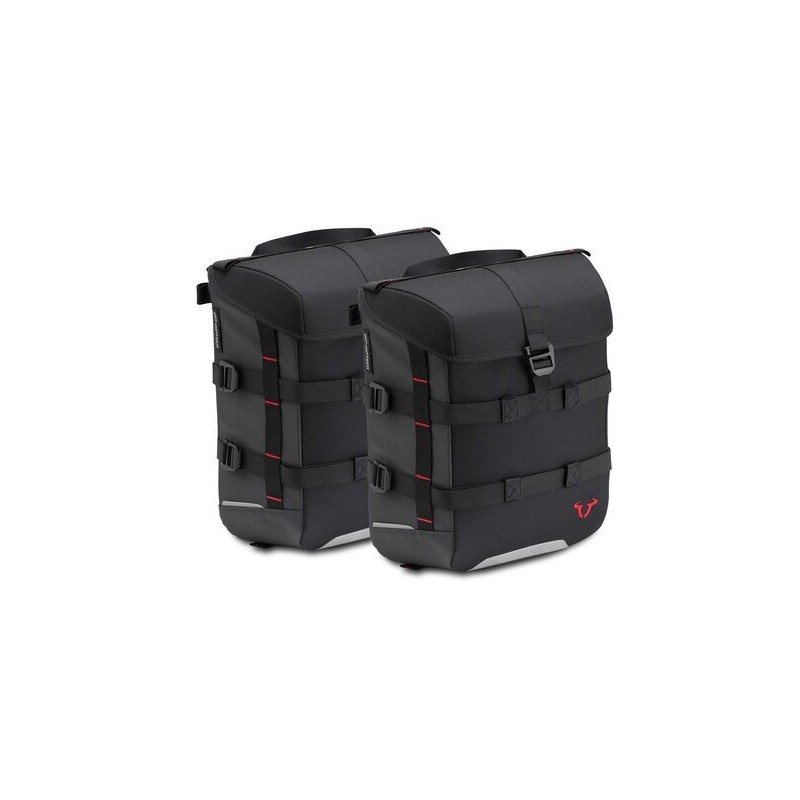 ZESTAW KUFRÓW BOCZNYCH SYS BAG 15/15 SYSTEM I STELAŻY SW-MOTECH KAWASAKI Z650 (16-)/NINJA 650 (16-)
