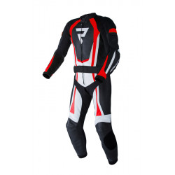 KURTKA SKÓRZANA REBELHORN PISTON II PRO BLACK/WHITE/FLO RED 