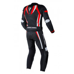 KURTKA SKÓRZANA REBELHORN PISTON II PRO BLACK/WHITE/FLO RED 