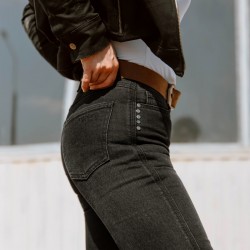 SPODNIE JEANS BROGER FLORIDA II LADY SLIM FIT WASHED BLACK W24L30