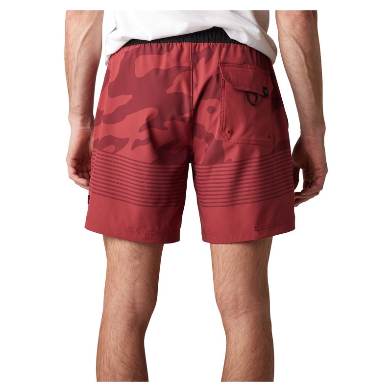 BOARDSHORT FOX VZNS CAMO HYBRID SCARLET  ENDURO CROSS