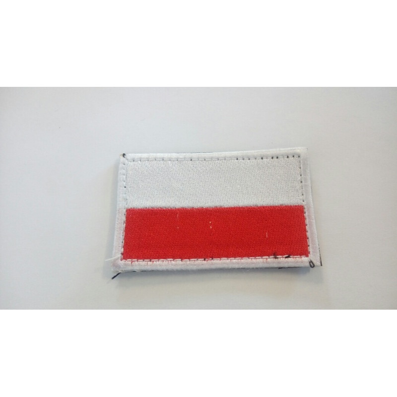 ODZNAKA NA RZEP REBELHORN FLAGA POLSKI WHITE/RED 