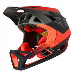 KASK ROWEROWY FOX PROFRAME VAPOR WHITE/RED/BLACK  ENDURO CROSS