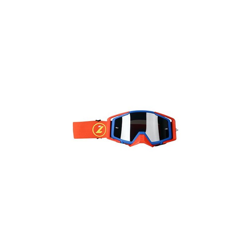 LAZER Gogle - Race Style Mirror Blue - Red - Red (kol. Mirror Srebrny)