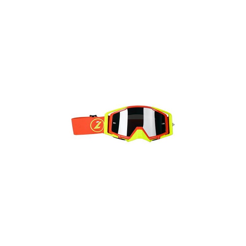 LAZER Gogle - Race Style Mirror Red - Yellow Fluo - Red (kol. Mirror Srebrny)