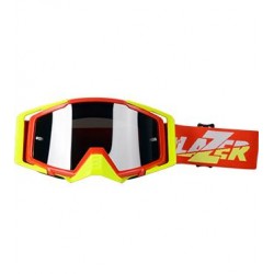 LAZER Gogle - Race Style Mirror Red - Yellow Fluo - Red (kol. Mirror Srebrny)