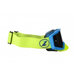 LAZER Gogle - Race Style Mirror Blue - Blue - Yellow Fluo (kol. Mirror Srebrny)