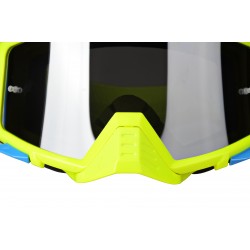 LAZER Gogle - Race Style Mirror Yellow Fluo - Blue - Yellow Fluo (kol. Mirror Srebrny)