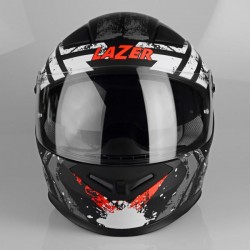 Kask motocyklowy LAZER BAYAMO Splash czarny/biały/czerwony/zielony/matowy 2XS