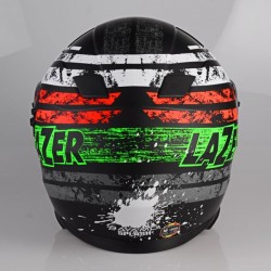 Kask motocyklowy LAZER BAYAMO Splash czarny/biały/czerwony/zielony/matowy 2XS