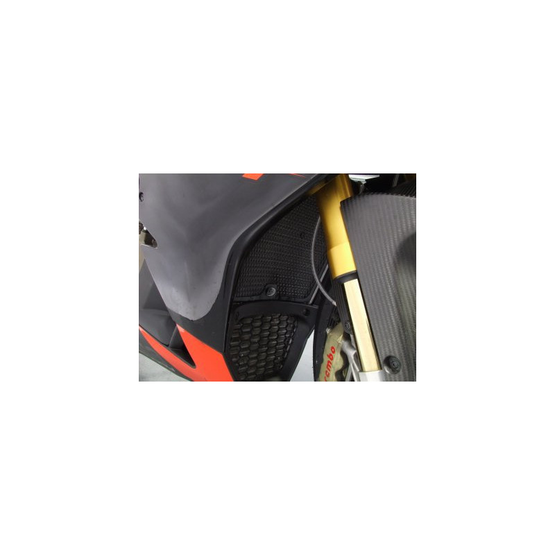 OSŁONA CHŁODNICY RG RACING APRILIA RSV-4, BLACK