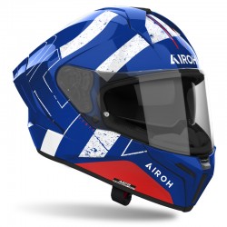 KASK AIROH MATRYX SCOPE BLUE/RED GLOSS 