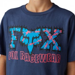 T-SHIRT FOX JUNIOR BARB WIRE II DEEP COBALT  ENDURO CROSS
