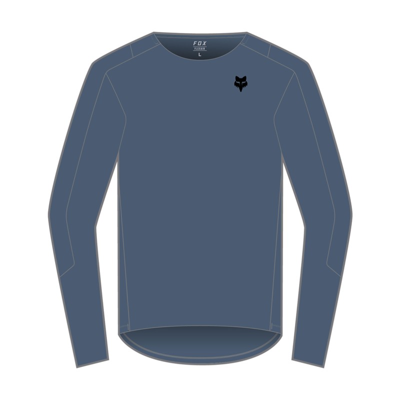 KOSZULKA ROWEROWA Z DŁUGIM RĘKAWEM FOX FLEXAIR ASCENT DARK SLATE  ENDURO CROSS