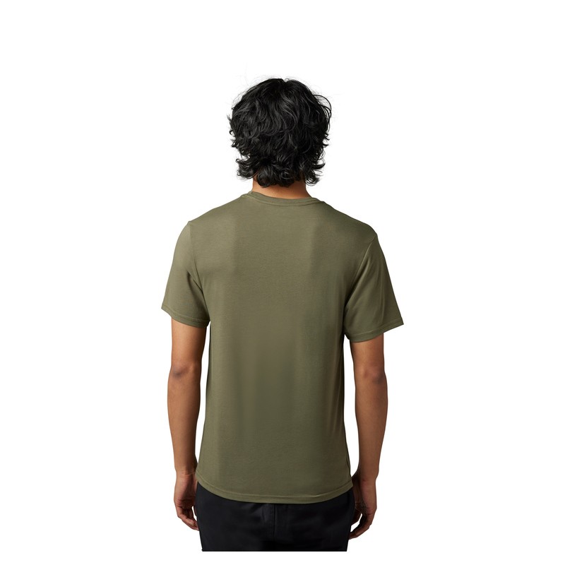 T-SHIRT FOX TURNOUT TECH OLIVE GREEN  ENDURO CROSS