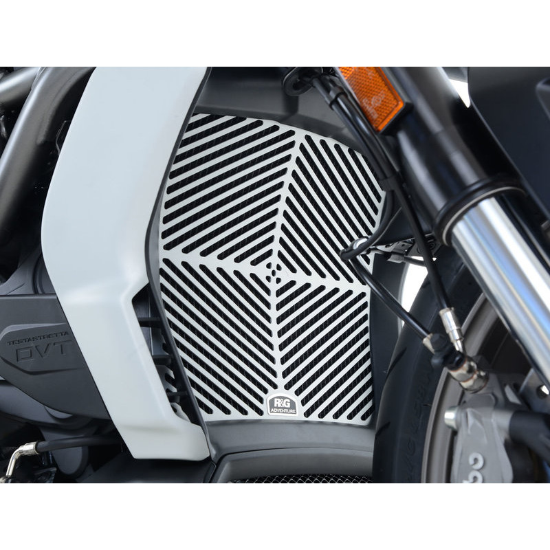 OSŁONA CHŁODNICY RG RACING DUCATI X-DIAVEL / X-DIAVEL S, BRUSHED ALUMINIUM