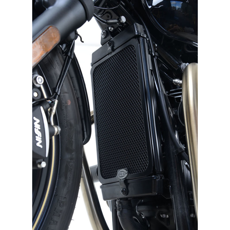 OSŁONA CHŁODNICY RG RACING TRIUMPH THRUXTON 1200/1200R/STREET TWIN/T120 BONNEVILLE, BLACK