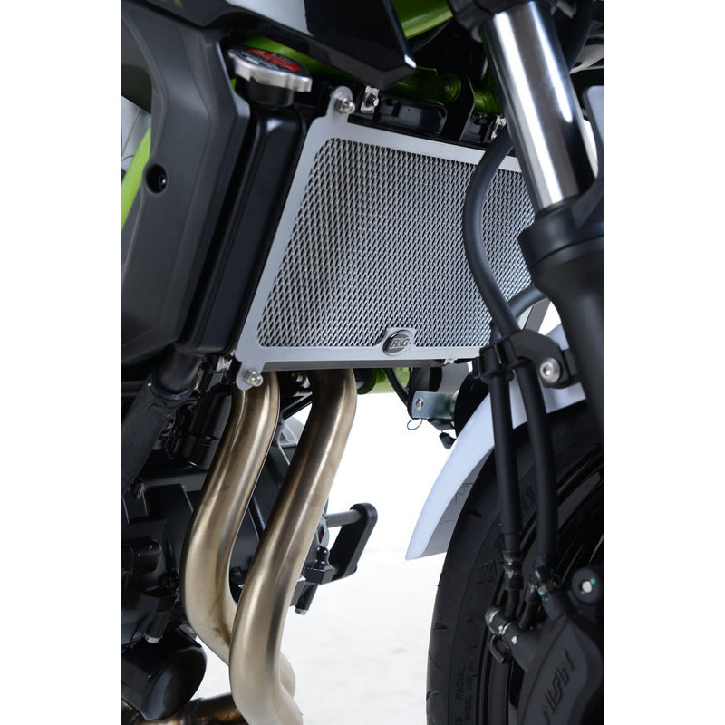 OSŁONA CHŁODNICY RG RACING KAWASAKI Z 650, NINJA 650 (17-), TITANIUM