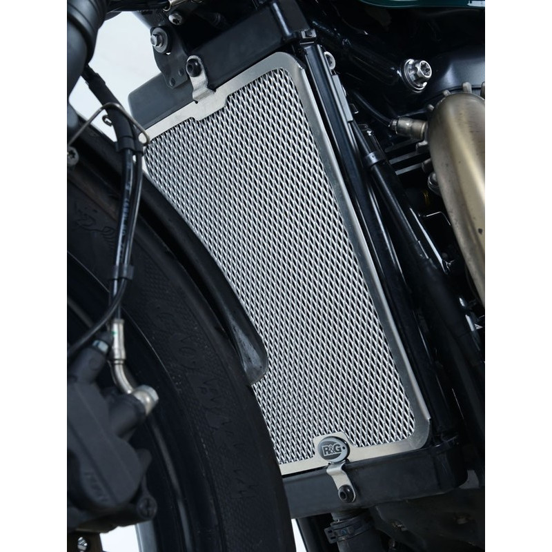 OSŁONA CHŁODNICY RG RACING TRIUMPH BONNEVILLE BOBBER (17-), SILVER